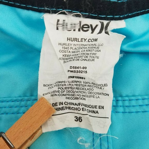 Hurley Mens One And Only Crossdye 10" Board Shorts - Picture 7 of 7